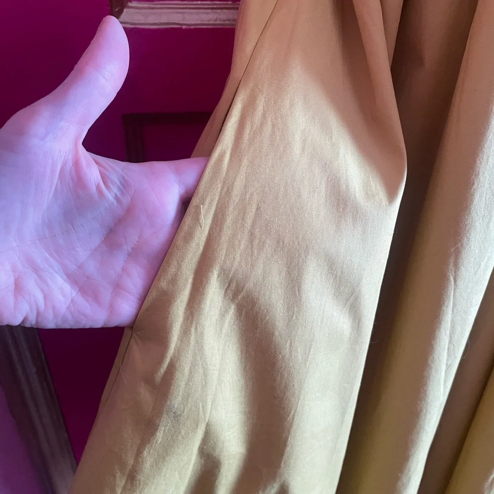 Staud mustard yellow mini trapeze dress Size 4 - Picture 4 of 7